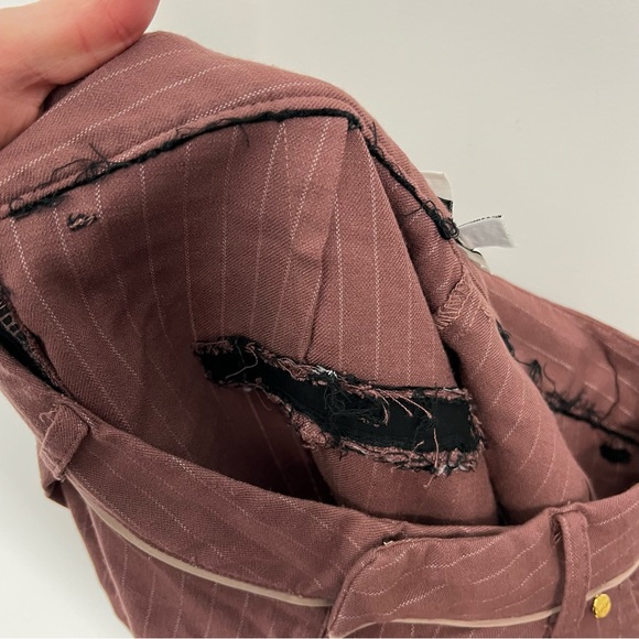 Anthropologie Harlyn Striped Cropped Trouser Pants Size XS - Picture 12 of 12